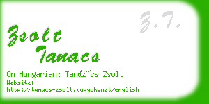 zsolt tanacs business card